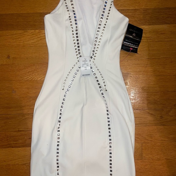 NWTS. Bebe Addiction Studded Dress - Picture 2 of 8